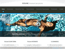 Tablet Screenshot of piscine-ecoline.com
